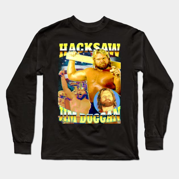 Hacksaw Duggan bootleg Long Sleeve T-Shirt by RetroVania